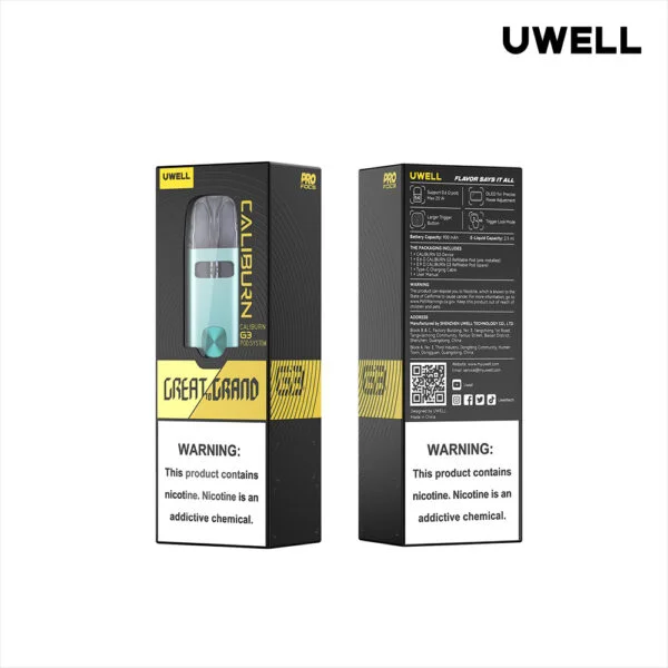 正版Uwell Caliburn G3 Kit咖哩棒G3小煙主機套裝/G3空油倉:圖片 3