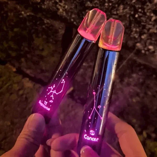 MSO 爅嘶 十二星座發光電子煙主機 400mAh Type-C快充 LED炫彩呼吸燈 12星座款式 通配一代煙彈:圖片 2