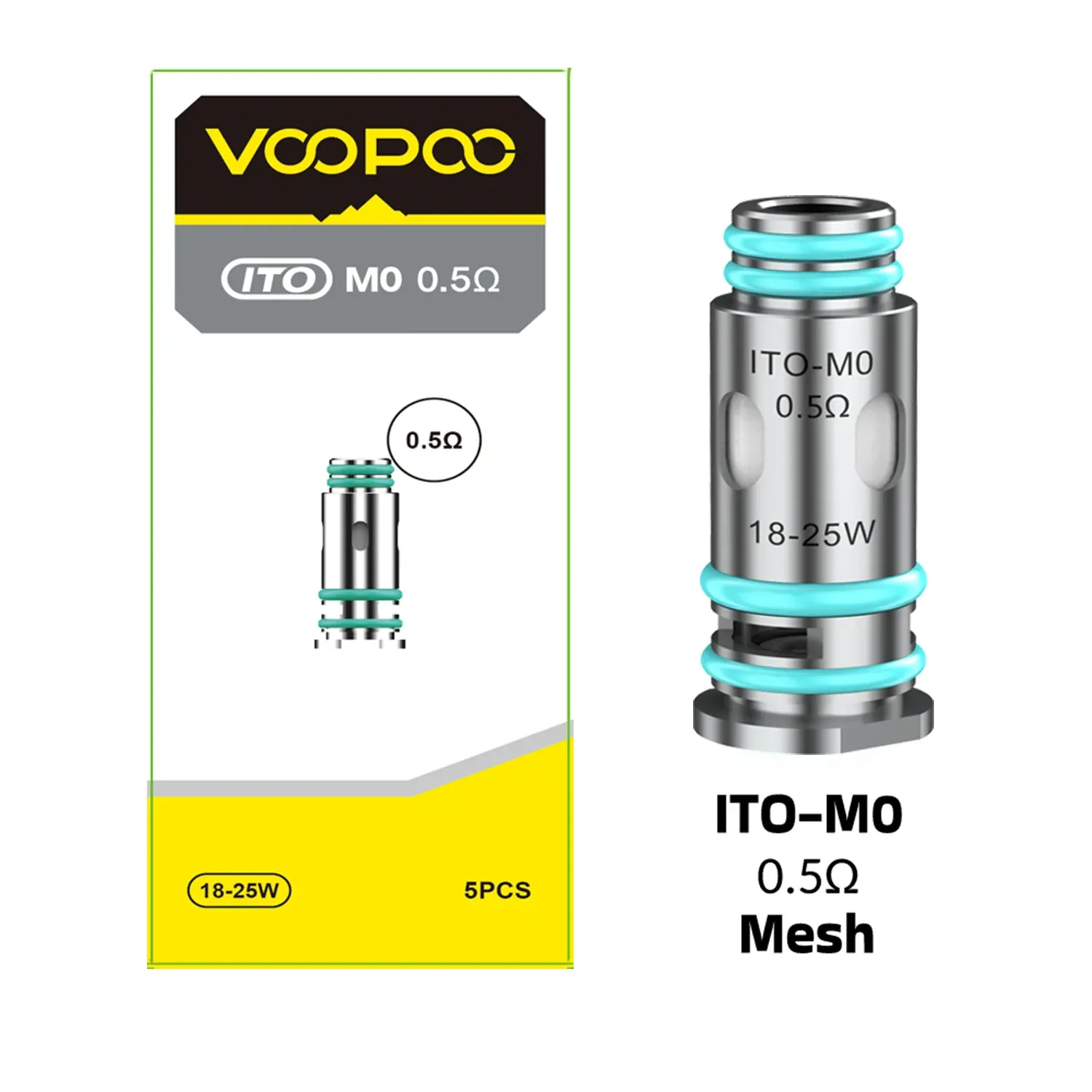 VOOPOO ITO 霧化芯原廠高性能替換線圈 | 多阻值選配 5入裝:圖片 4