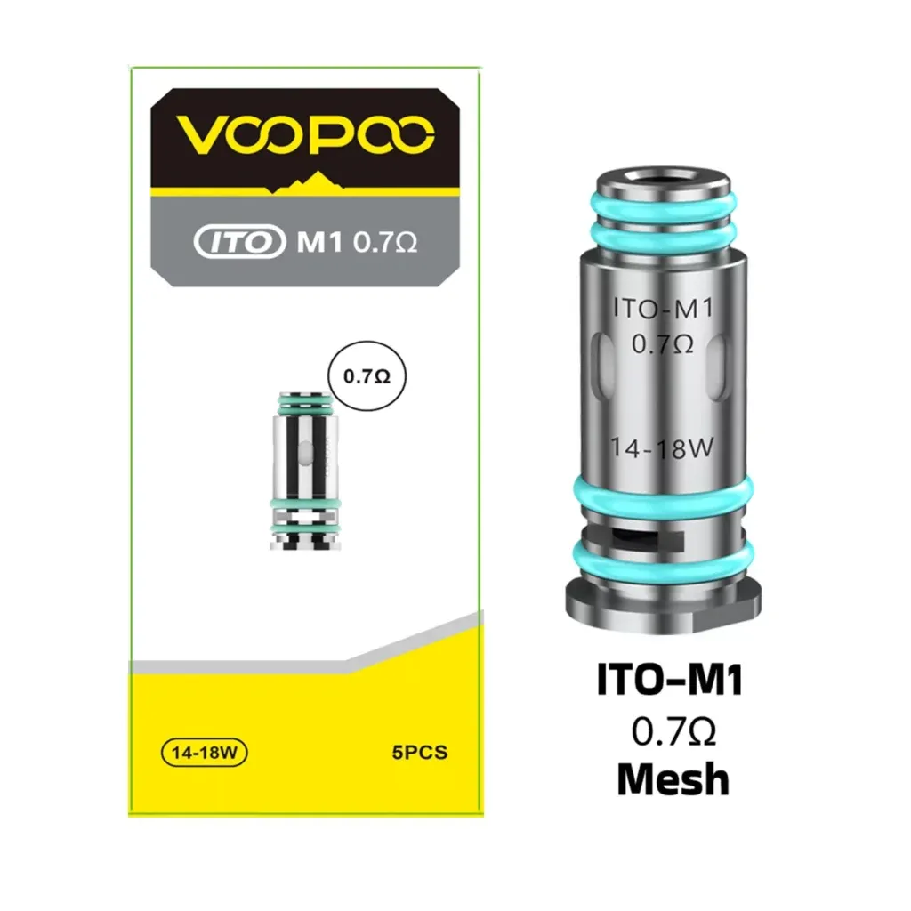VOOPOO ITO 霧化芯原廠高性能替換線圈 | 多阻值選配 5入裝:圖片 2